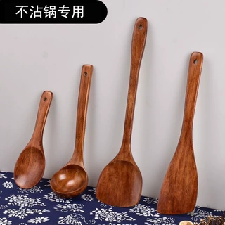 定制木勺木铲子烧菜锅铲不伤锅厨房锅铲炒菜汤勺木质厨具套装