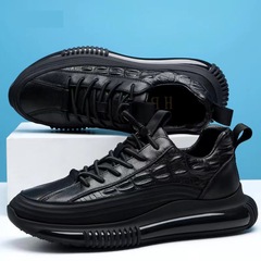 休閒鞋子男款百搭運動鞋2022新款時尚簡約運動跑步鞋輕便男鞋批發