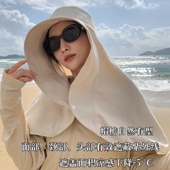露思夏の360 ° 全方位日焼け止め帽子の女性の大きなつばのストールの首の保護の帽子は紫外線の日よけを防ぎます。