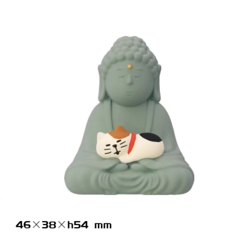 日本の猫の装飾品観光地フィギュア ZAKKA トレンディなブラインドボックスシーン装飾樹脂工芸品子猫の装飾品|undefined