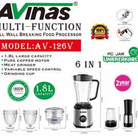 外贸出口Avinas 126V 料理机 6in1Nurtient Blender 8PCS/CTN
