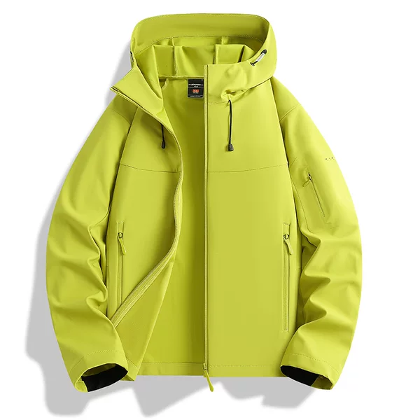 Spring and Autumn New Style Outdoor Sports Windbreaker, Windproof and Water-Repellent Hooded Jacket, Outdoor Travel Elastic Breathable Windbreaker