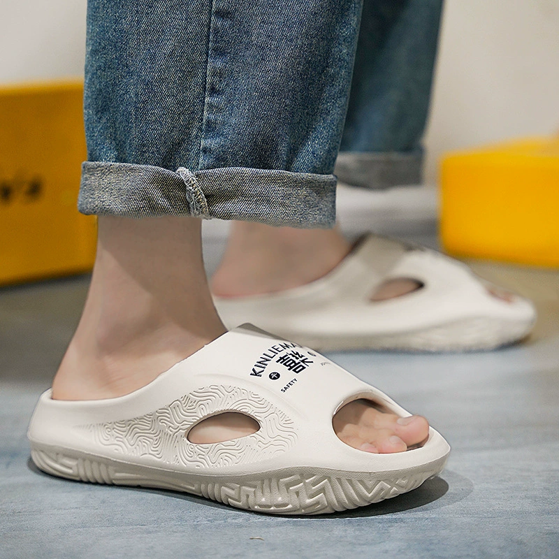 Прямая трансляция трансграничные тапочки мужские толстые подошвы лето 2024 новые сандалии мужские спортивные носки на улице повседневные пляжные сандалии