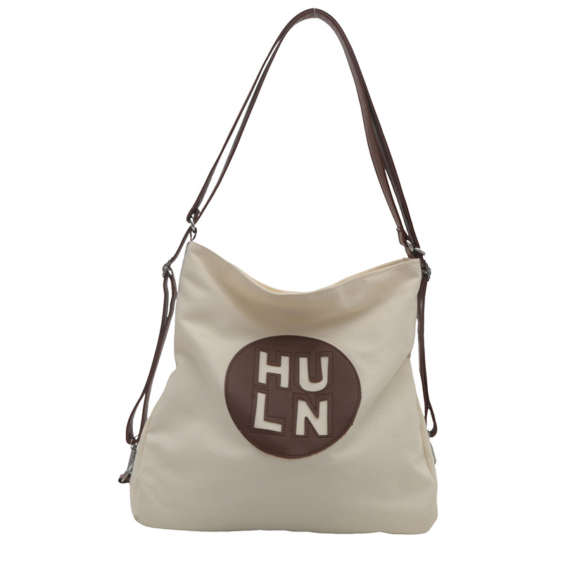 Bolso de hombro de lona casual para mujer Bolso de viaje ligero de gran capacidad Bolso de viaje para clase
