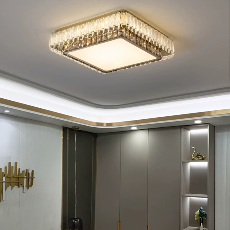 rectangular ceiling light for living room, modern LED lights, light luxury style