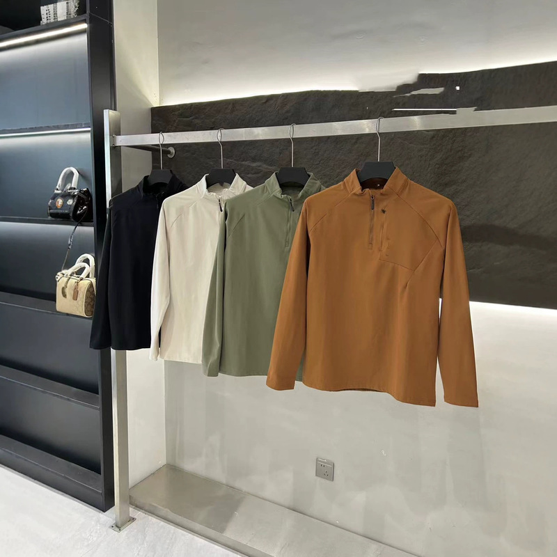 Men's New Autumn Outdoor Long-Sleeve Slim-Fit Stylish Base Shirt, Solid Color Versatile Light Luxury Casual Wear Men's New Autumn Outdoor Long-Sleeve Slim-Fit Stylish Base Shirt, Solid Color Versatile Light Luxury Casual Wear