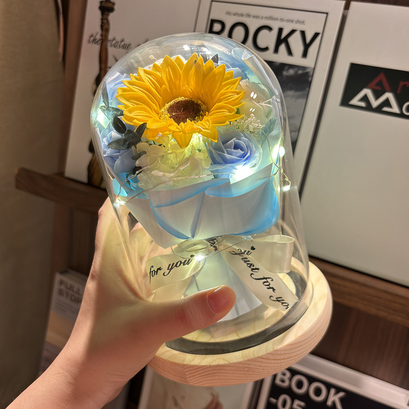 하트 투 더 선샤인 - 해바라기 + 장미 - 선물가방 + 축하카드 + 배터리 [완제품 발송]