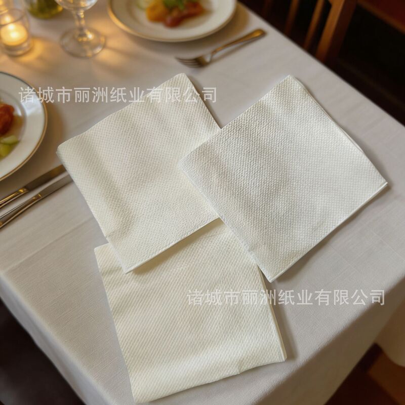 Environmentally Friendly Virgin Wood Pulp Folding Napkins, Strong and Non-Shedding, Disposable Paper for Banquets, Catering, and Restaurants