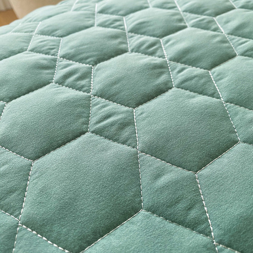 Winter and spring new arrival quilted thickened washed cotton edge four-piece set small floral bed sheets fitted sheet with skirt quilt cover