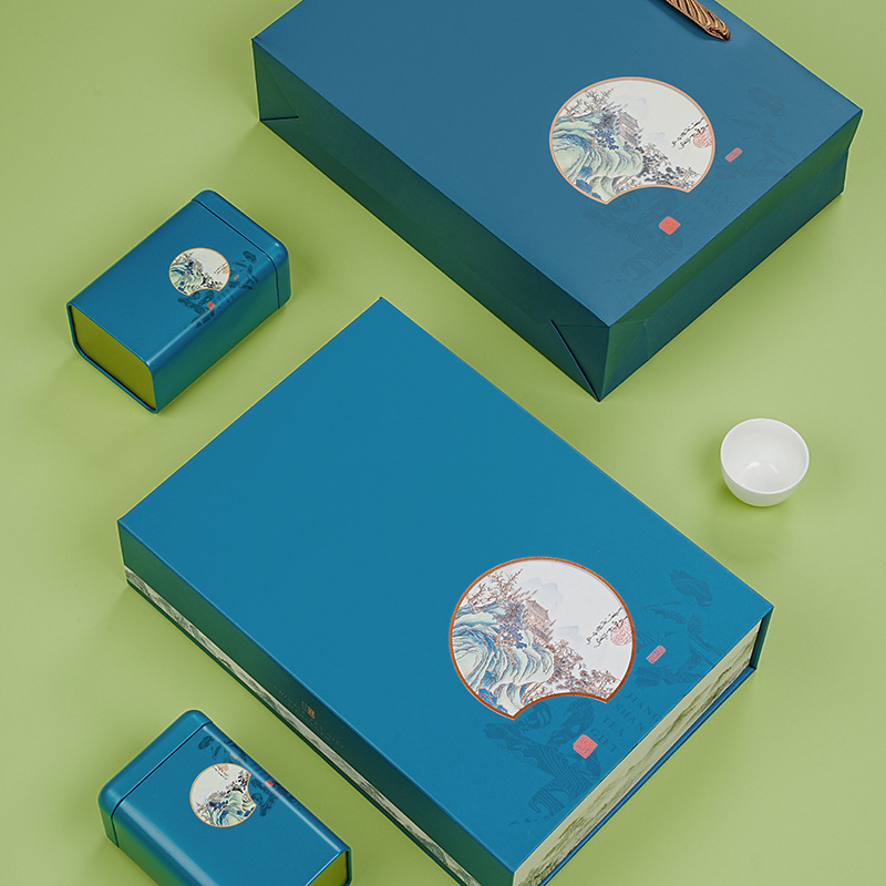 绿茶包装盒空礼盒半斤一斤装碧螺春信阳毛尖明前龙井茶叶礼盒空盒