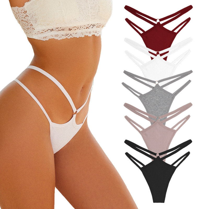 Cross-border Women's Underwear Panties Explosions Sports Sexy Seamless Double Belt Seamless Women's Thong