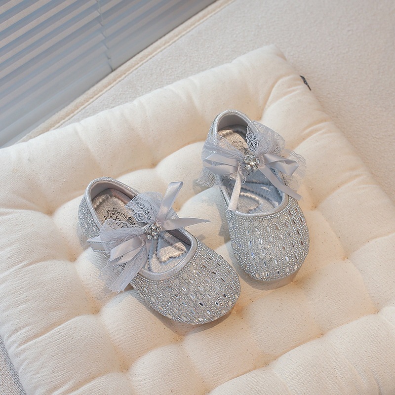 Stilvolle Mädchen-Lederschuhe mit Spitze und Schleife von Mother & Kids – Schlichte, vielseitige Kinderschuhe mit flachem Schaft für Frühling und Herbst_voghion.com