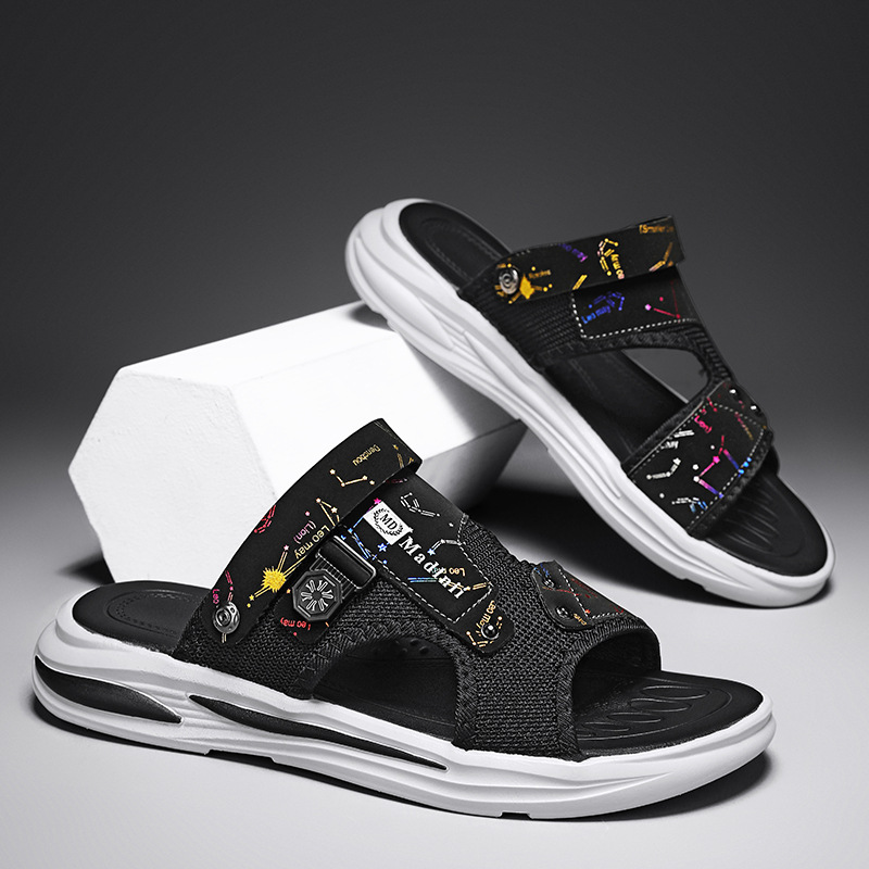 Sandalias para hombres de verano nuevas zapatillas casuales al aire libre zapatillas de playa deportivas antideslizantes image 1