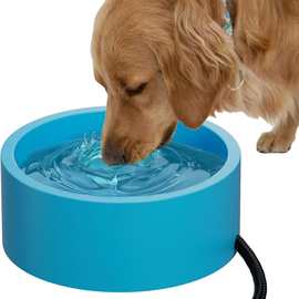 亚马逊跨境爆品宠物加热饮水碗恒温盆碗猫狗食盘自动保温水碗