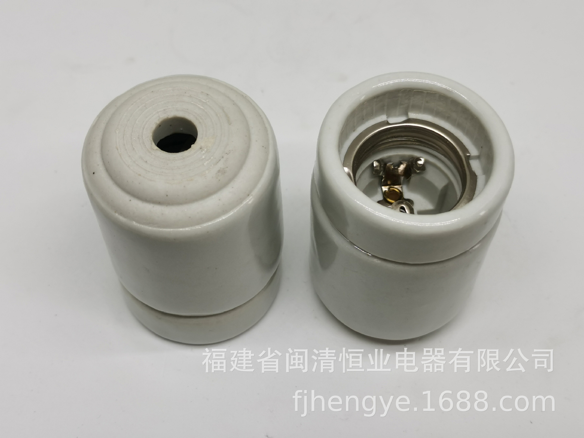 130^. HY510D E27子母套陶瓷灯座 (8)