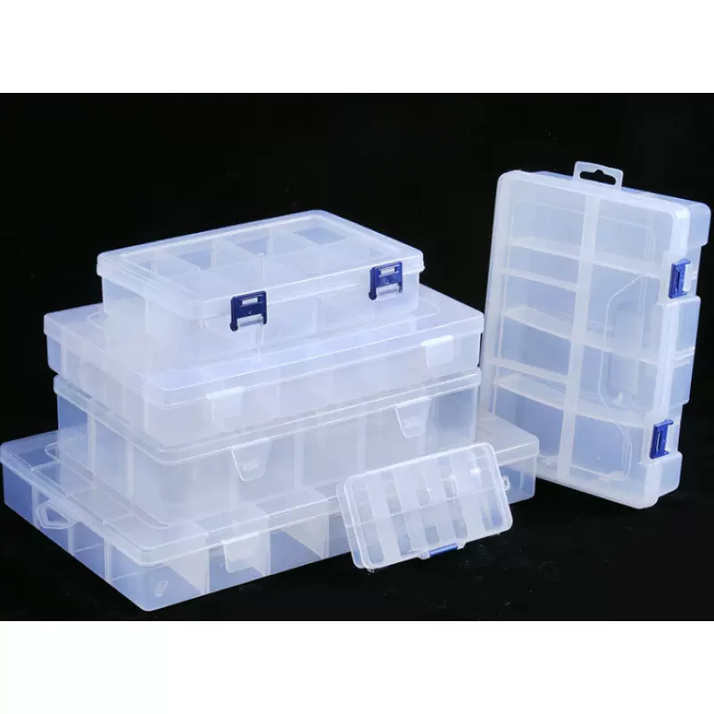 多格零件盒电子元件小螺丝配件透明塑料收纳盒工具分类格子样品盒