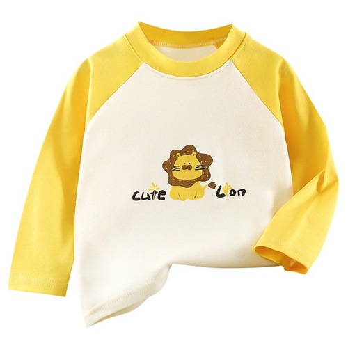 Children's long-sleeve T-shirt pure cotton autumn boys' clothing base clothes girls' clothing base shirt children's clothing