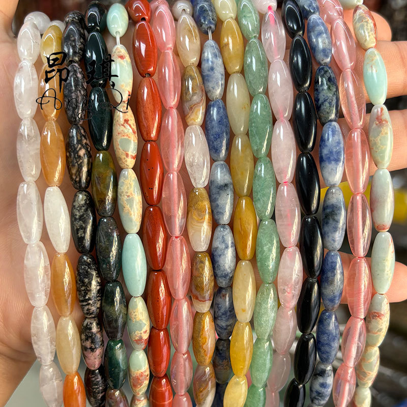 6*16mm natural stone beads loose beads diy jewelry accessories necklace beads beads bracelet material wholesale