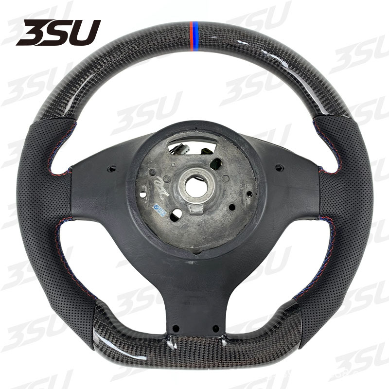 Suitable for Bmw E46 3 Series Leather Carbon Fiber Steering Wheel Upgrade Modified Sports Car Steering Wheel