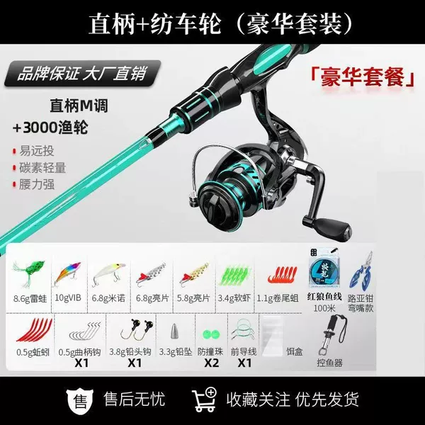Straight handle spinning wheel [set]