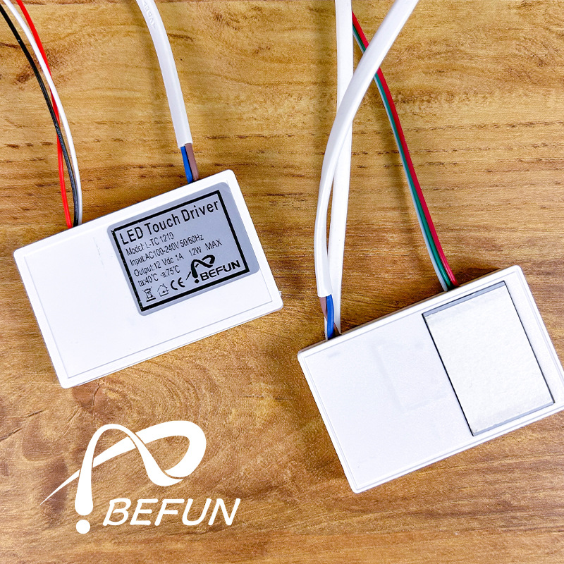 12v现货供应卫浴镜触摸开关梳妆镜触摸感应开关LED镜柜单触摸开关