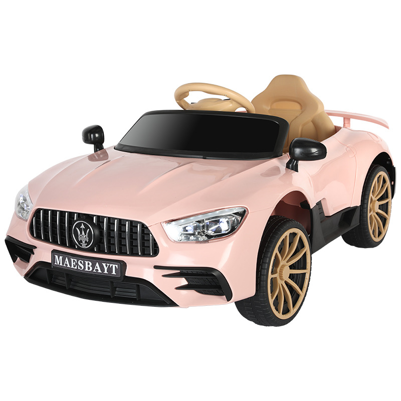 Coche eléctrico para niños nuevo coche de doble tracción en las cuatro ruedas macho y hembra bebé columpio coche eléctrico con control remoto puede sentarse