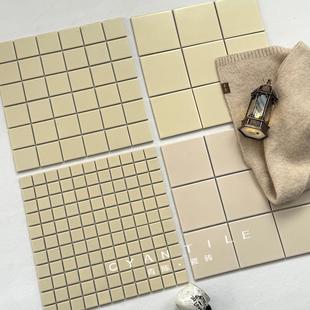 Scandinavian Mosaic Matte Full Ceramic Bathroom Bathroom Background Wall Restaurant Kitchen Coffee Outdoor Indoor Wall Tiles