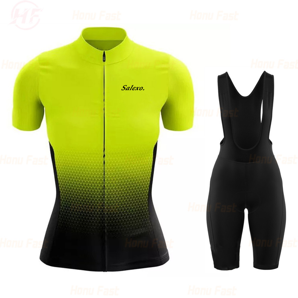 Foreign Trade 2026 Thin Cycling Jersey Women's Set Bicycle Short-Sleeve Quick-Drying Mountain Bike Off-Road Cycling Clothing Equipment