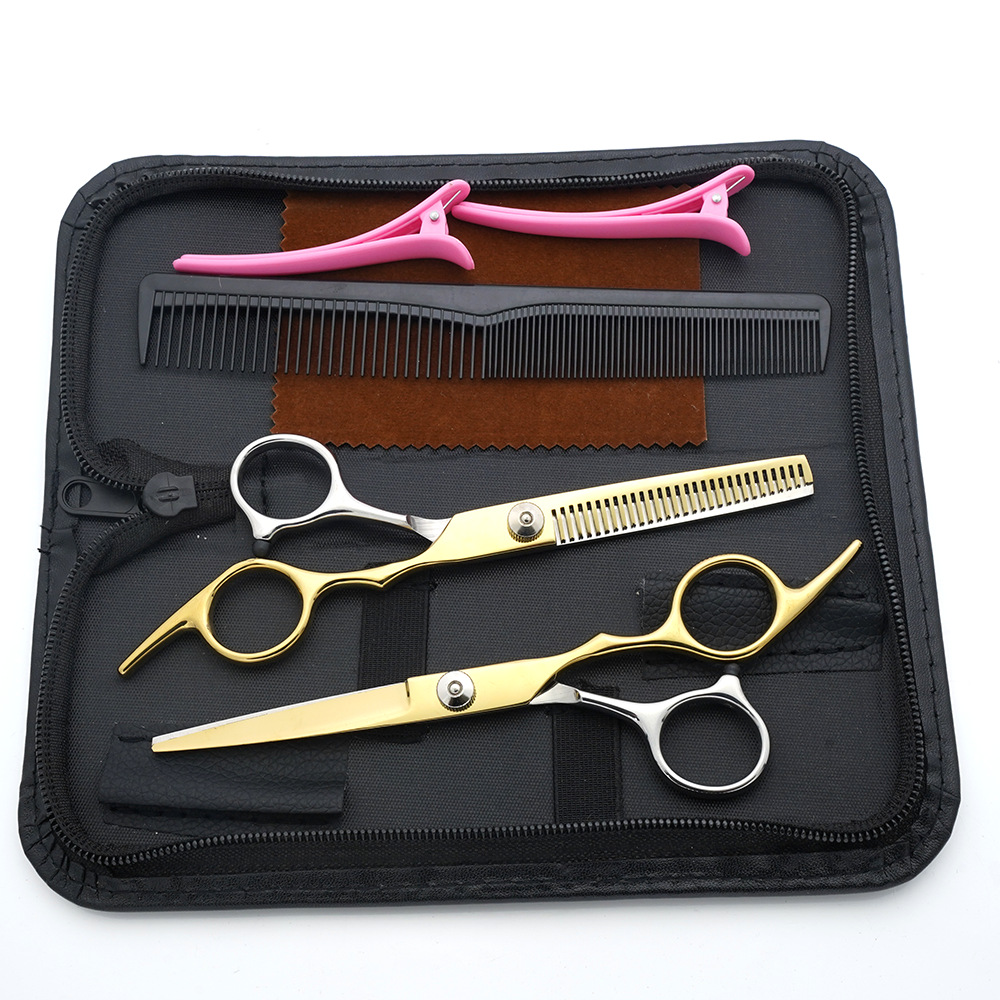 Estilista profesional, tijeras de corte de pelo, corte de pelo, corte de pelo, corte de pelo, corte de dientes fino, juego de corte de belleza con flequillo especial para peluquero