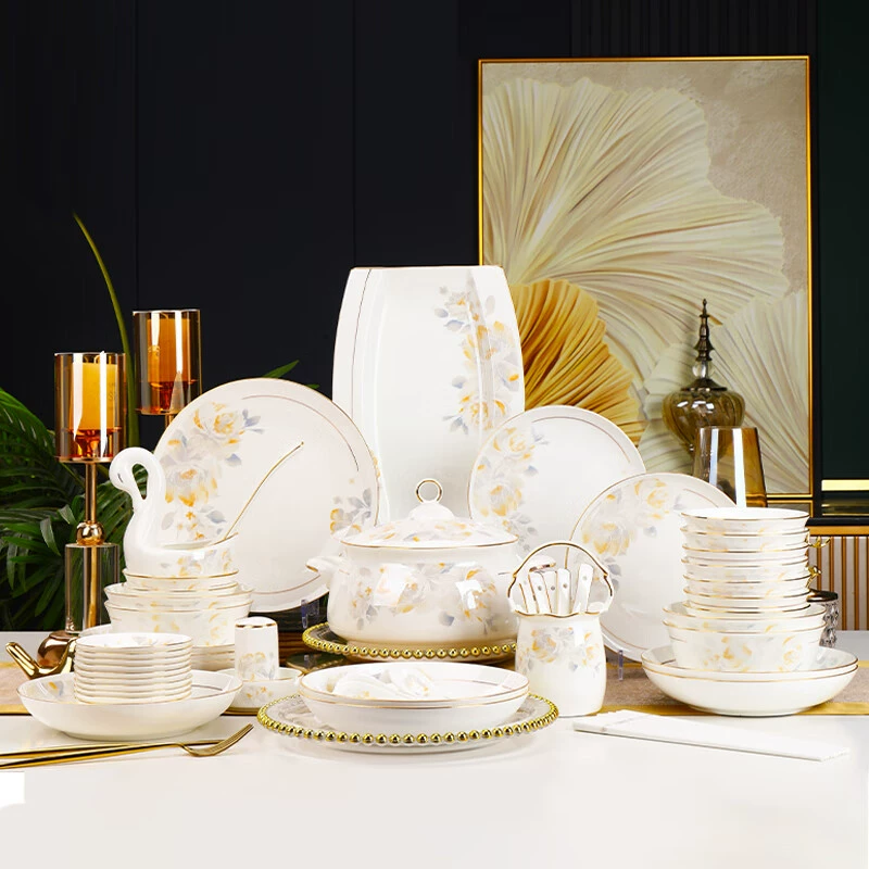 Tableware, high-end set for food, Chinese style