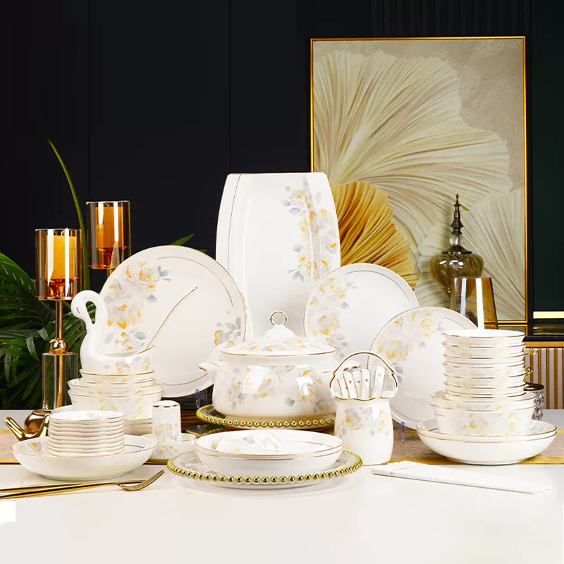 Tableware, high-end set for food, Chinese style