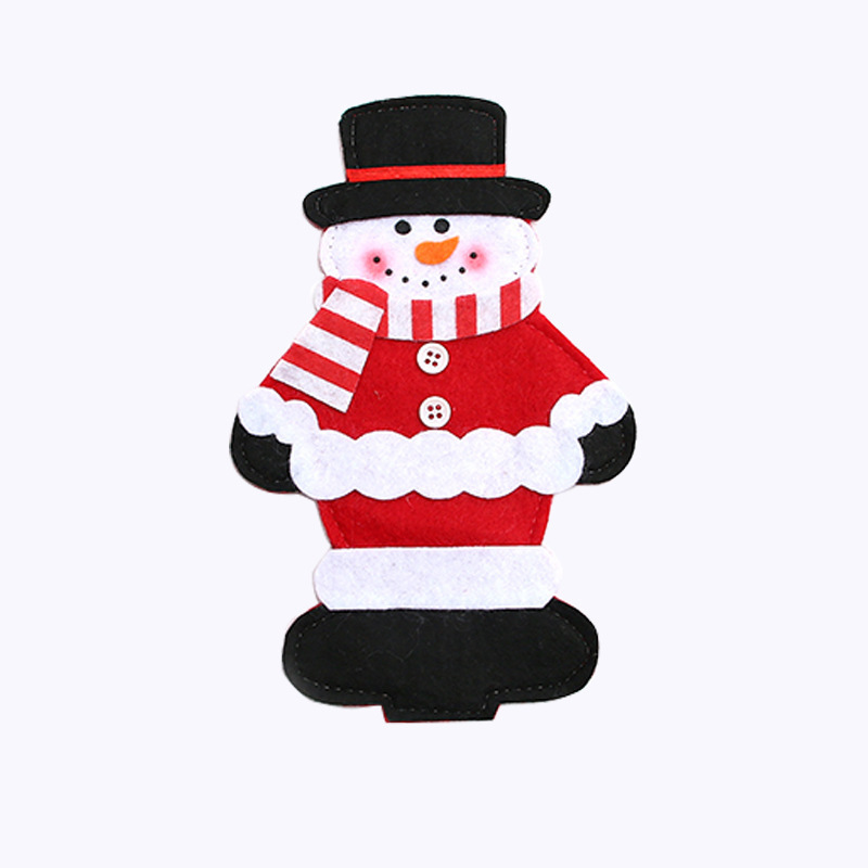 Cuchillo y tenedor de Navidad transfronterizos bolsas de cuchillo y tenedor de Navidad cubierta de platos de Santa Claus artículos de decoración de Navidad