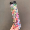 [花朵亮面款混色100个]