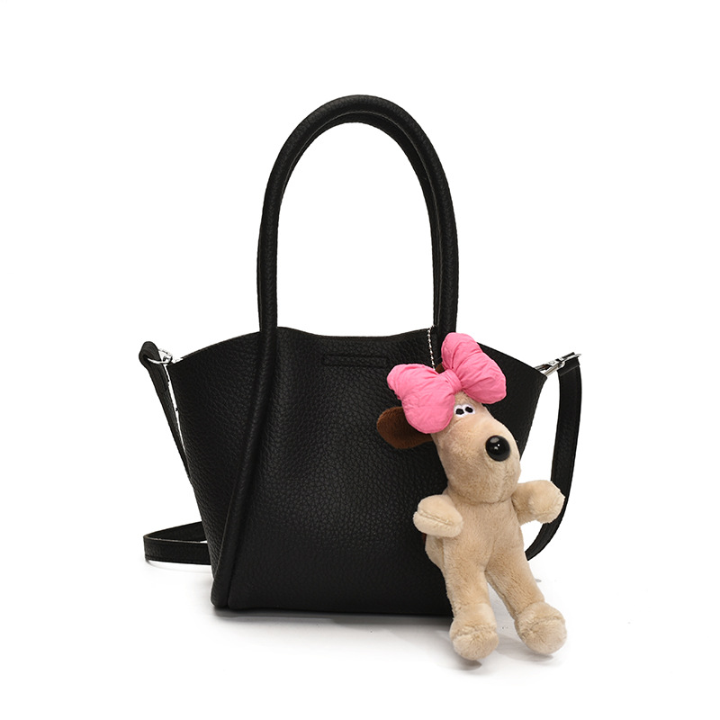 Bolso de cubo de mano de estilo explosivo transfronterizo para mujer 2025 nuevo bolso de hombro de alta gama de nicho bolso de cesta de verduras de moda coreana