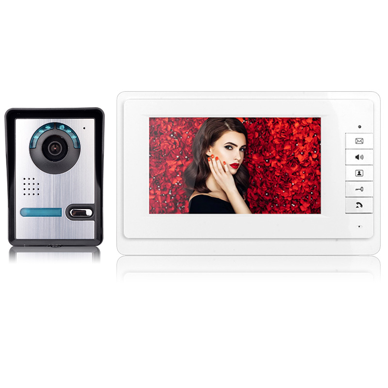  Videoportero de 7 pulgadas HD – timbre visual con visión nocturna y resistente al agua
