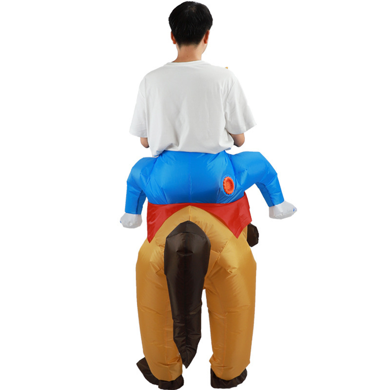 越境新品ハロウィーン騎乗活発馬演出服可愛い動物騎乗道具ジャズ馬空気入れ服|undefined