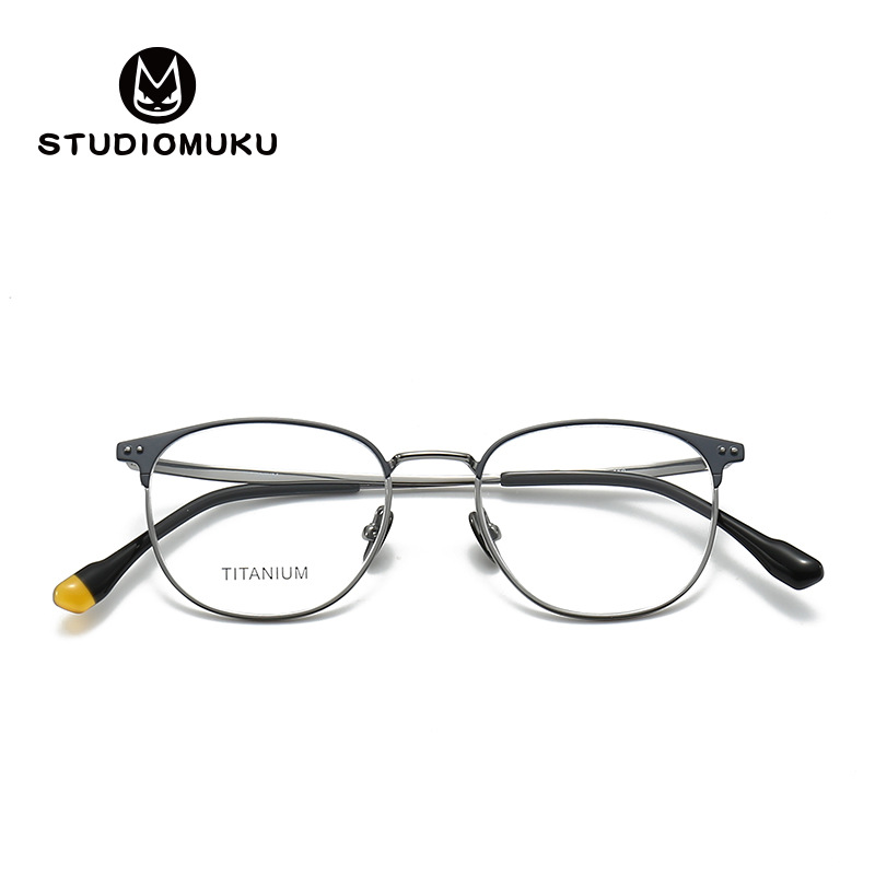 STUDIOMUKU Edición limitada de madera Cool diseñador marco de gafas de nicho marco de gafas de moda marco de gafas de placa