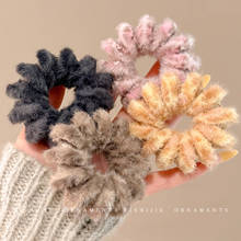 秋冬毛绒电话线发圈女高弹力耐用扎头发发绳韩系马尾皮筋头绳头饰