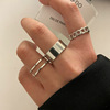 Ring hip-hop style, set, chain, on index finger
