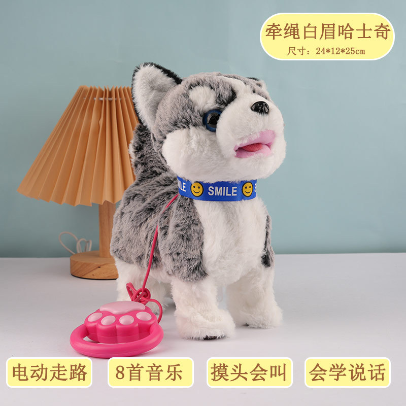 【licking dog black-eared husky】head-tapping & barking + talking + music - official standard edition