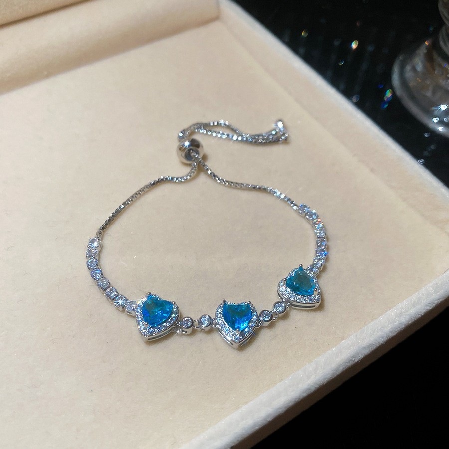 22 pulsera - plata - azul