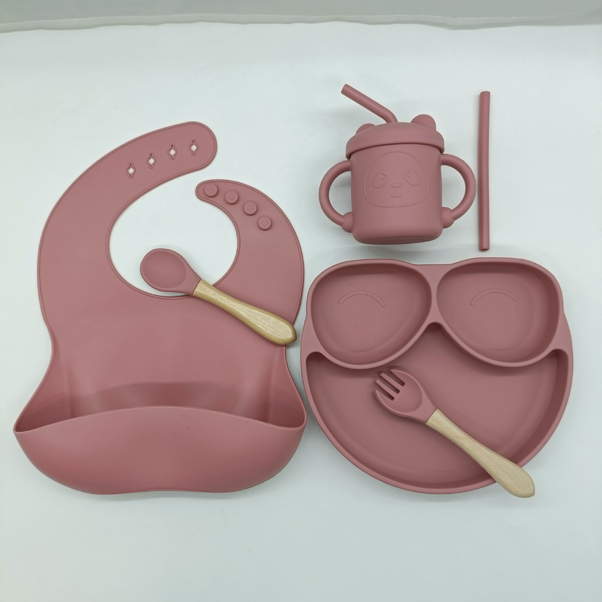 厂家供应儿童硅胶口水围兜 baby use silicone bibs for children kids