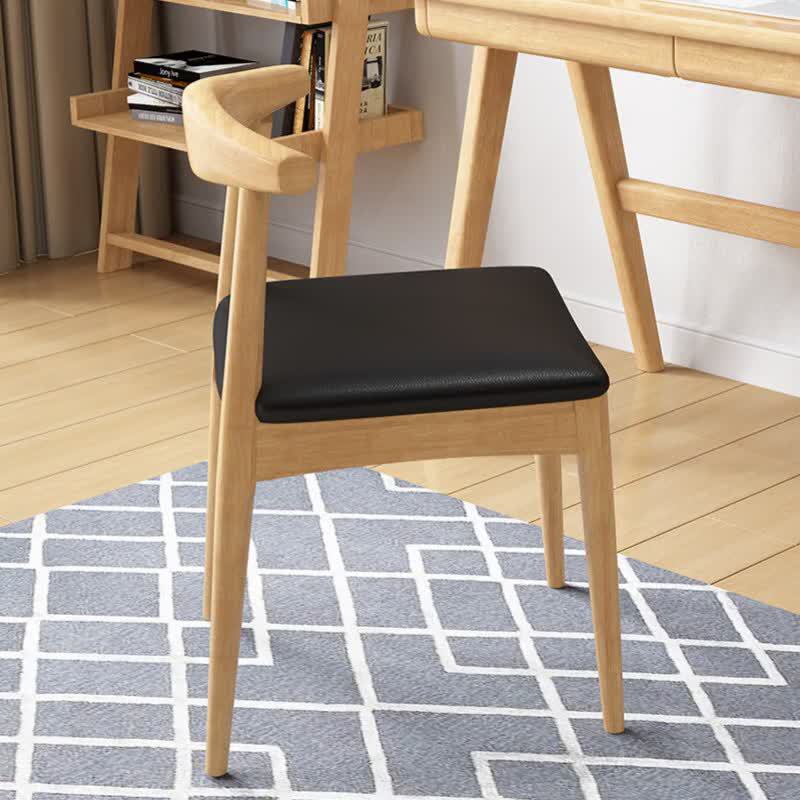 Silla nórdica de madera maciza, silla de oficina, silla de ocio con respaldo, silla de conferencia, silla de estudio, silla de comedor, taburete de madera natural para el hogar