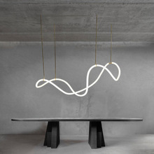 北欧创意极简创意艺术LED餐厅餐桌现代书房办公会议室设计师吊灯
