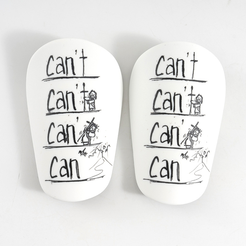 (S-код 10cm шириной 6cm) белый черный can ноги пластины