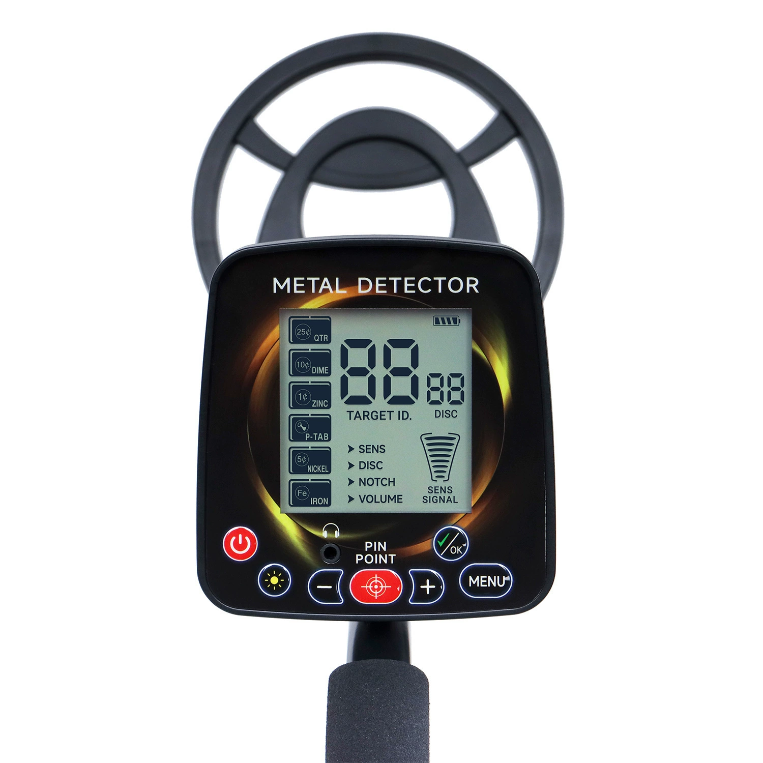 GT858 новый дисплей подземный Высокоточный детектор Подземный поиск сокровищ золото серебро медь железо алюминиевый металлоискатель