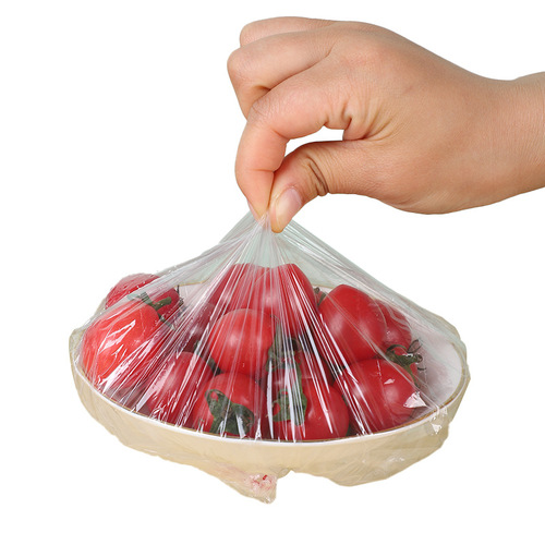 Disposable food-grade plastic wrap, household refrigerator wrap with adjustable elastic opening, no-tear, thickened model