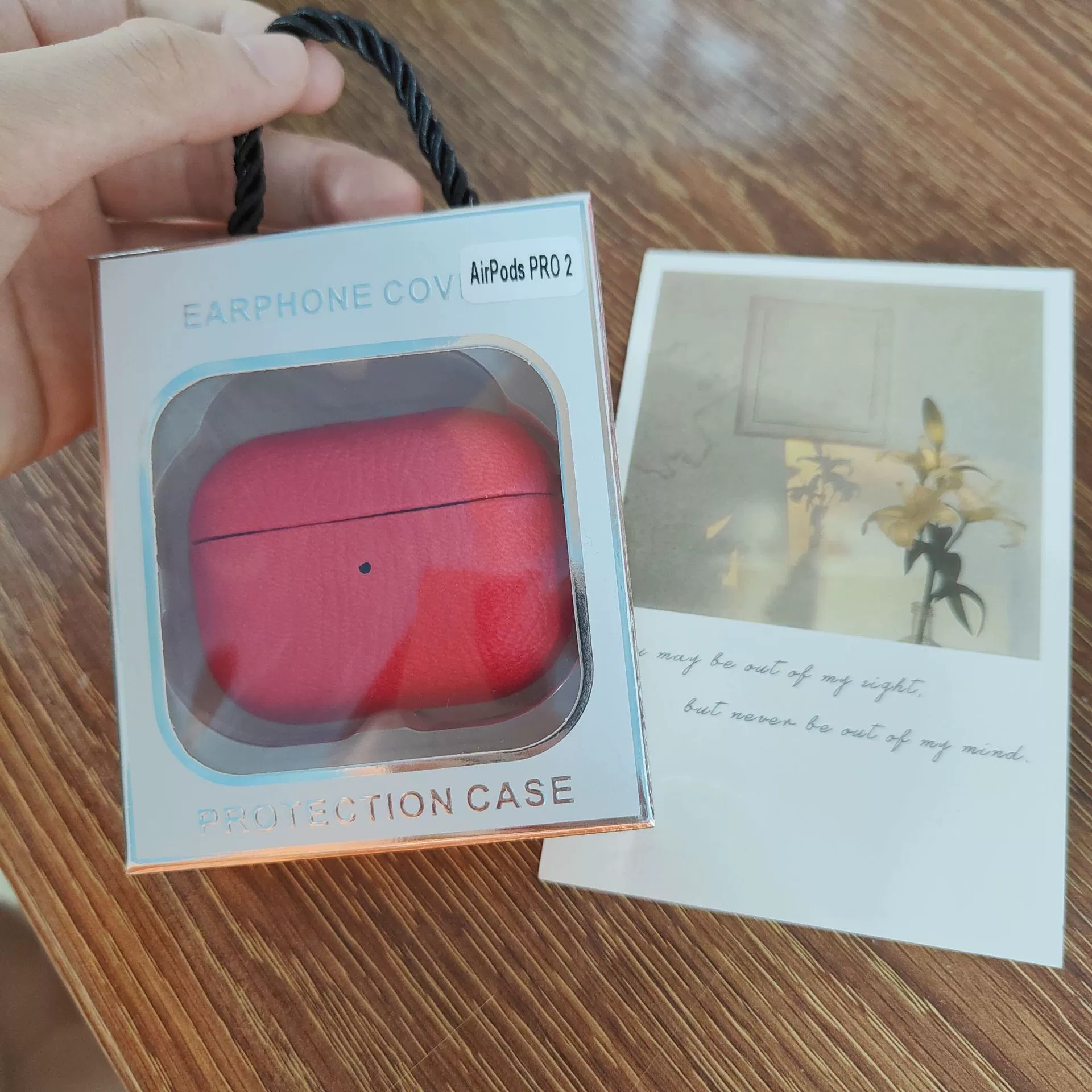Applicable to AirPodSPro2 lychee headset cover 2 generation 3 generation full -bag leather ear shell Pro soft shell PU leather