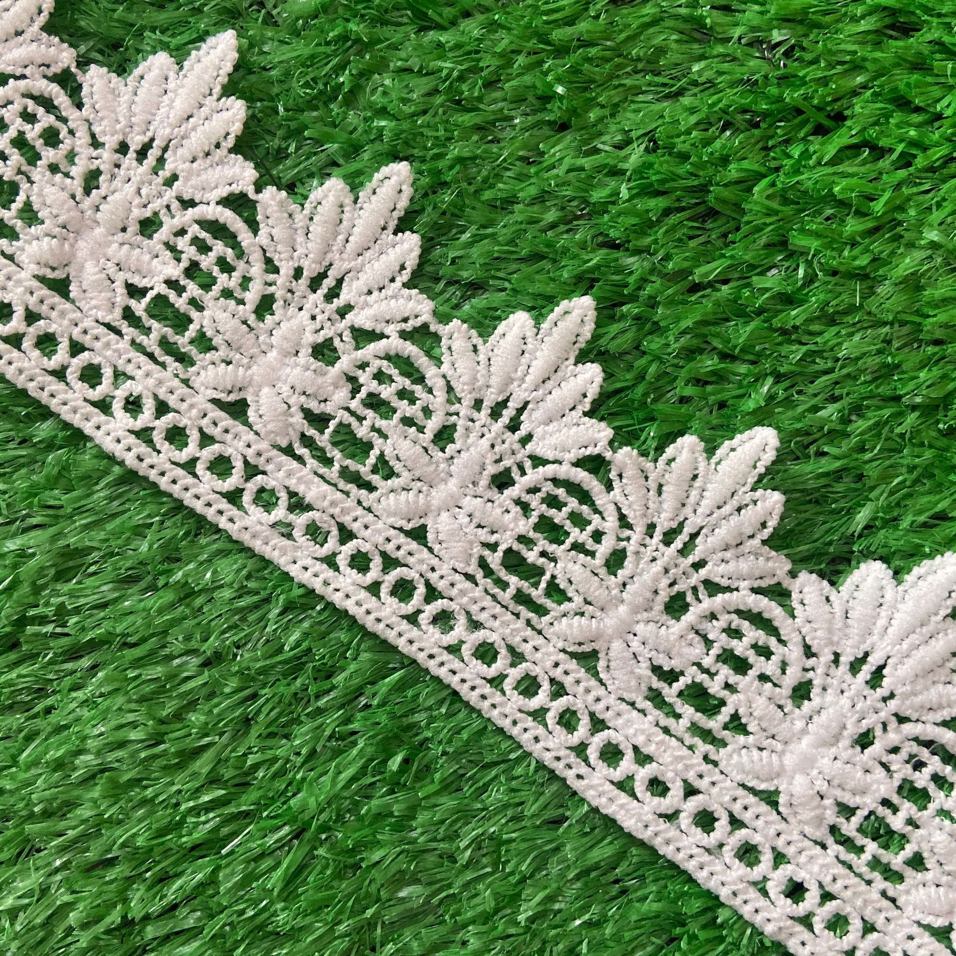 水溶牛奶丝刺绣花边 服装家纺软饰洛丽塔花边 绣花辅料 DIY条码