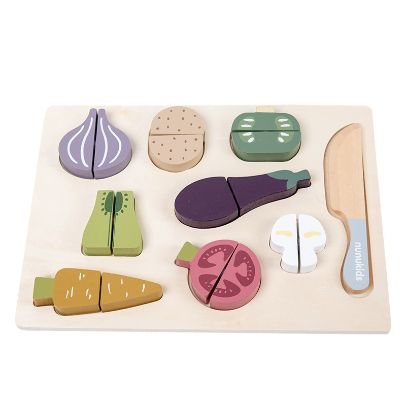 Семейная деревянная игра для резки с помощью липучки